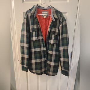 L.L.Bean Primaloft shirt jacket/filling/plaid pattern Size XL